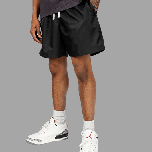 Close-up of a pair of sleek, high-quality shorts from VOGUAR CLOTHING, featuring a modern design with durable fabric, perfect for both active and casual wear.